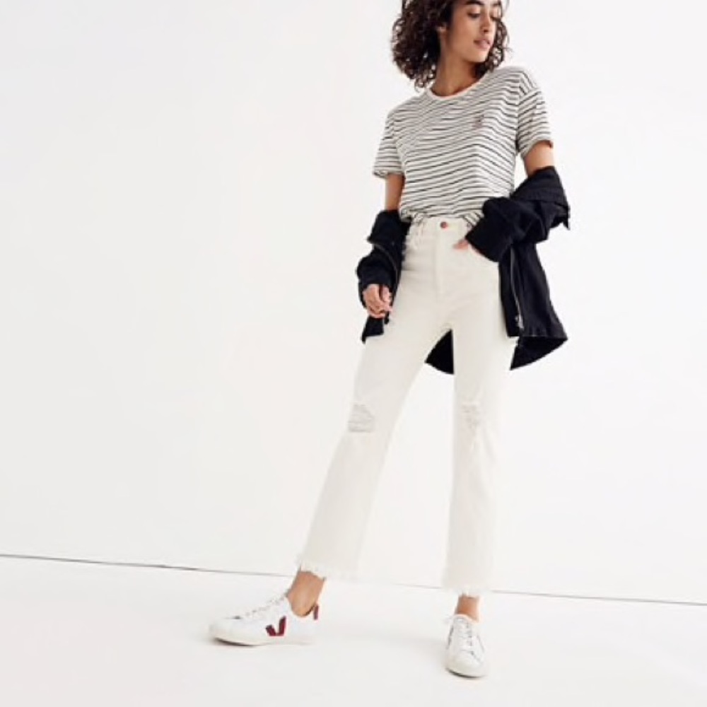 Madewell retro crop boot cut jeans - 25